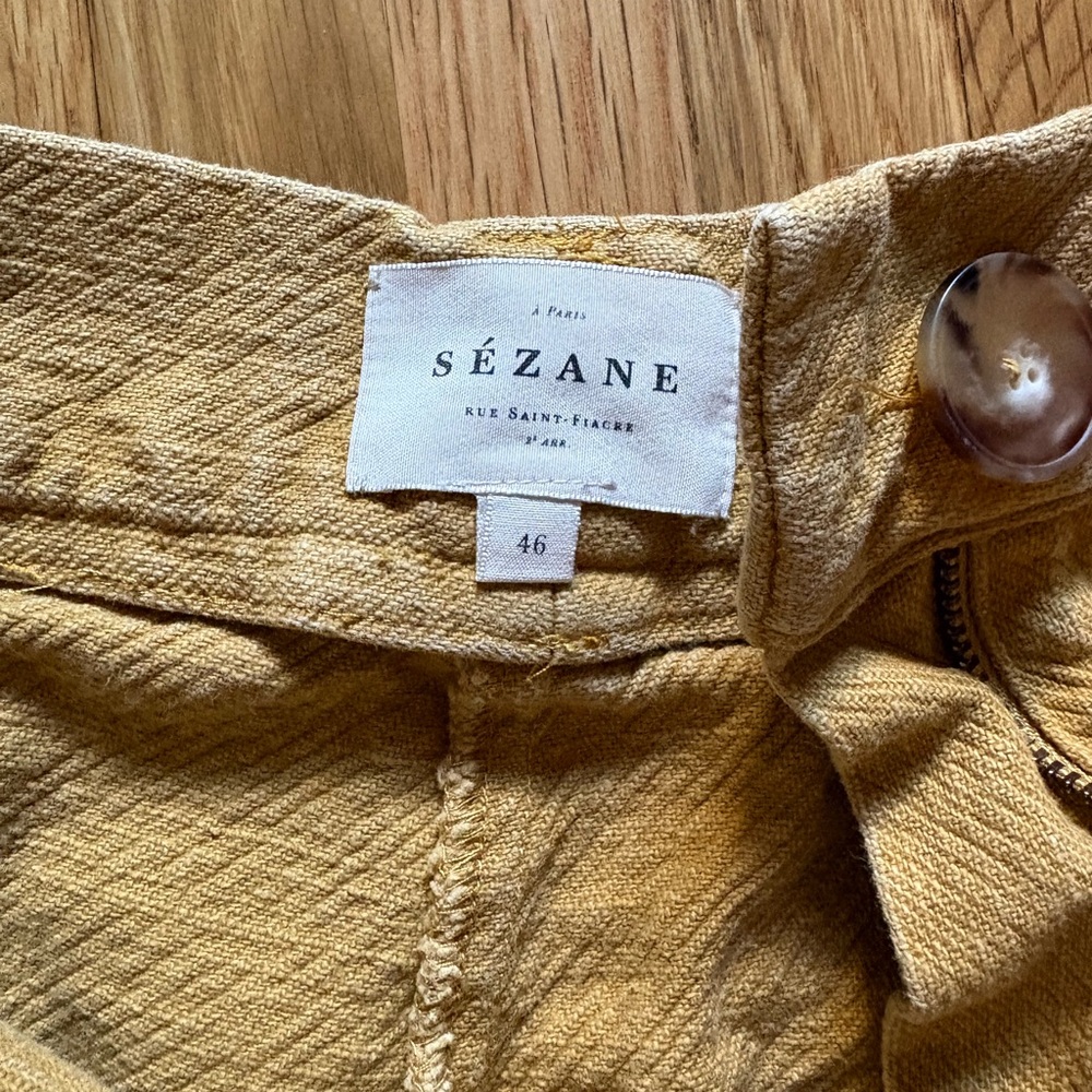 Sezane Alberello Shorts Ocre - Size 46 - Picture 4 of 8
